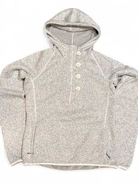 Y2K The North Face Quarter Button Fleece Hoodie